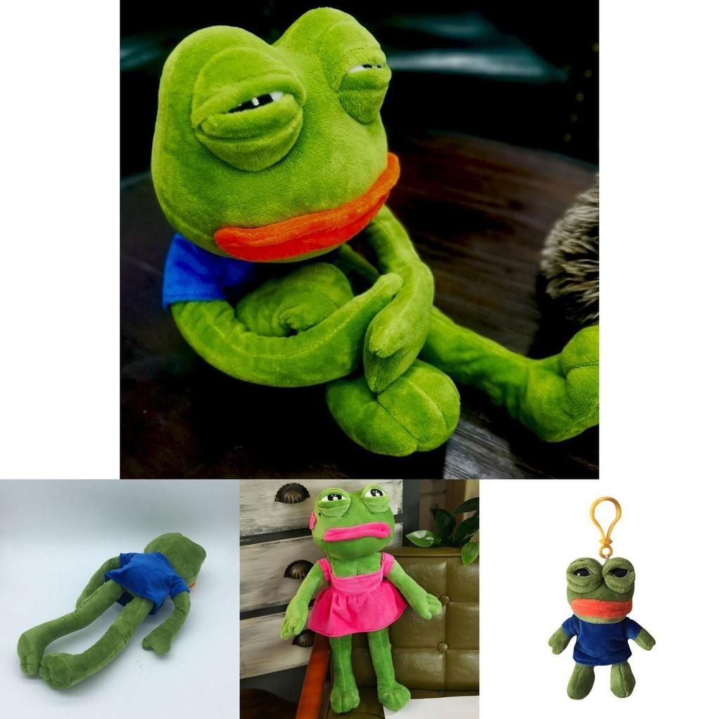 Soft Pepe The Frog Plush Toy Stuffed Animal For Kids And Adults