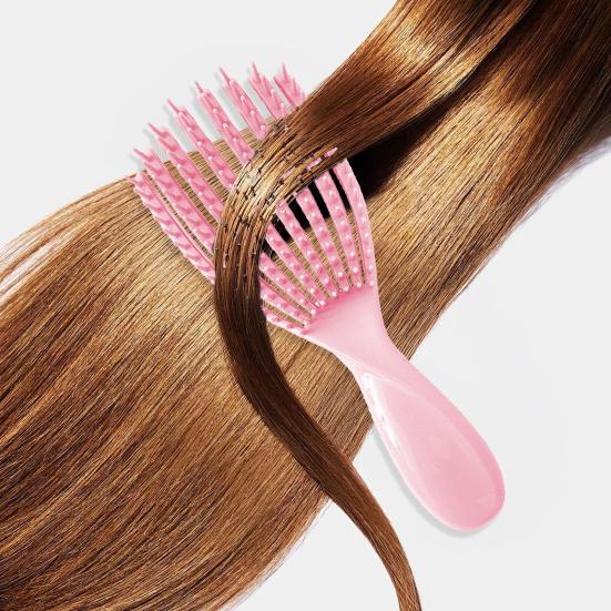 Women Fluffy Hair Brush Portable Anti-static Vented Hair Paddle Brush Scalp Massage Hair Voluming Styling Detangling Comb