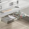 Versteckte Schubladen-Aufbewahrungsboxen unter dem Schreibtisch Transparente Schubladenboxen Selbstklebend Büro-Tisch Schreibtisch Zuhause Kunststoff-Organizer Schließfach