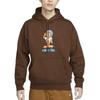 Nike Sweatshirts Men's Chocolate Hooded Moderate Regular FN0548-259