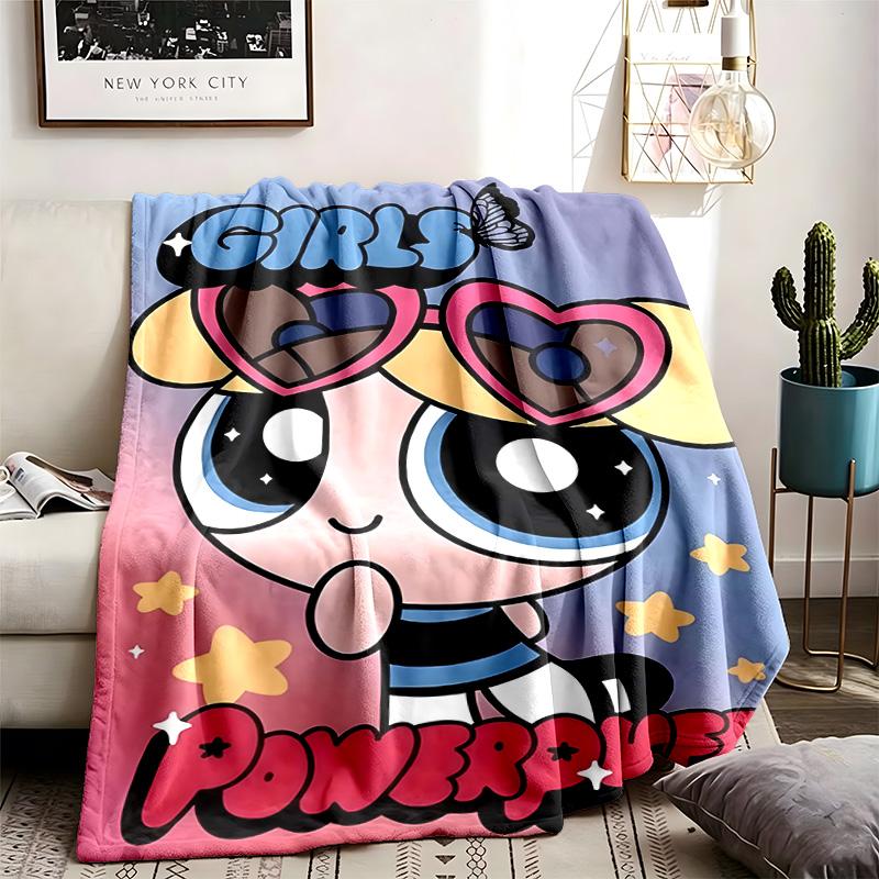 The Powerpuff Girls Theme Blanket Suitable For The Sofa Camping And Travel Made Of Soft Flannel Material An Ideal Gift For Occasions Such As Birthday