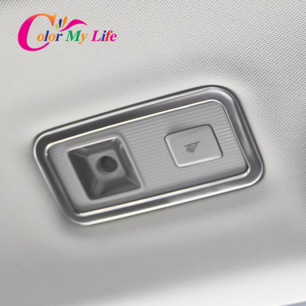 2Pcs Car Rear Reading Light Lmap Frame Cover Sticker Trim for Volkswagen VW T-Roc Troc 2018    2022