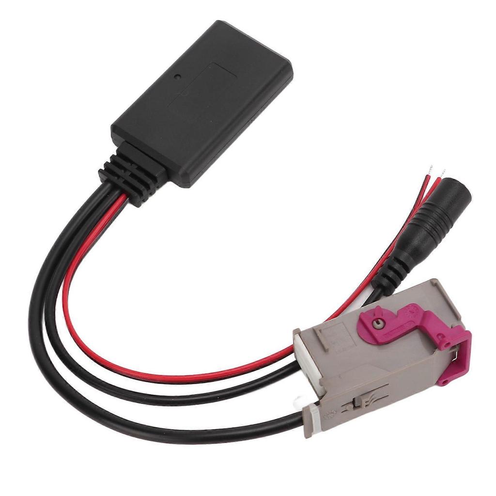 Car Wireless Adapter AUX Cable Bluetooth 5.0 with Hands Free Microphone Replacement for RNSE RNS E Host