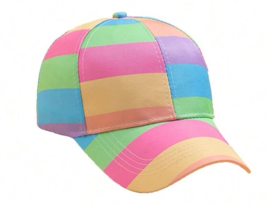 Sproutsy Dame Baseballcaps, Søt, Stilig, Fargerik, Utendørs, Regnbue (Pastell)