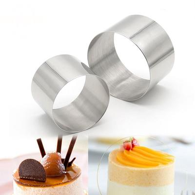 DIY Decorating Bakeware Stainless Steel Cake Mold Mini Round Mousse Ring