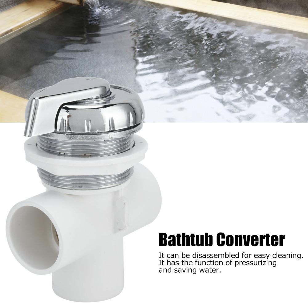 Massage Outlet Compatible Water Diverter Valve Three Port Design Bathtub Converter Bathtub Use