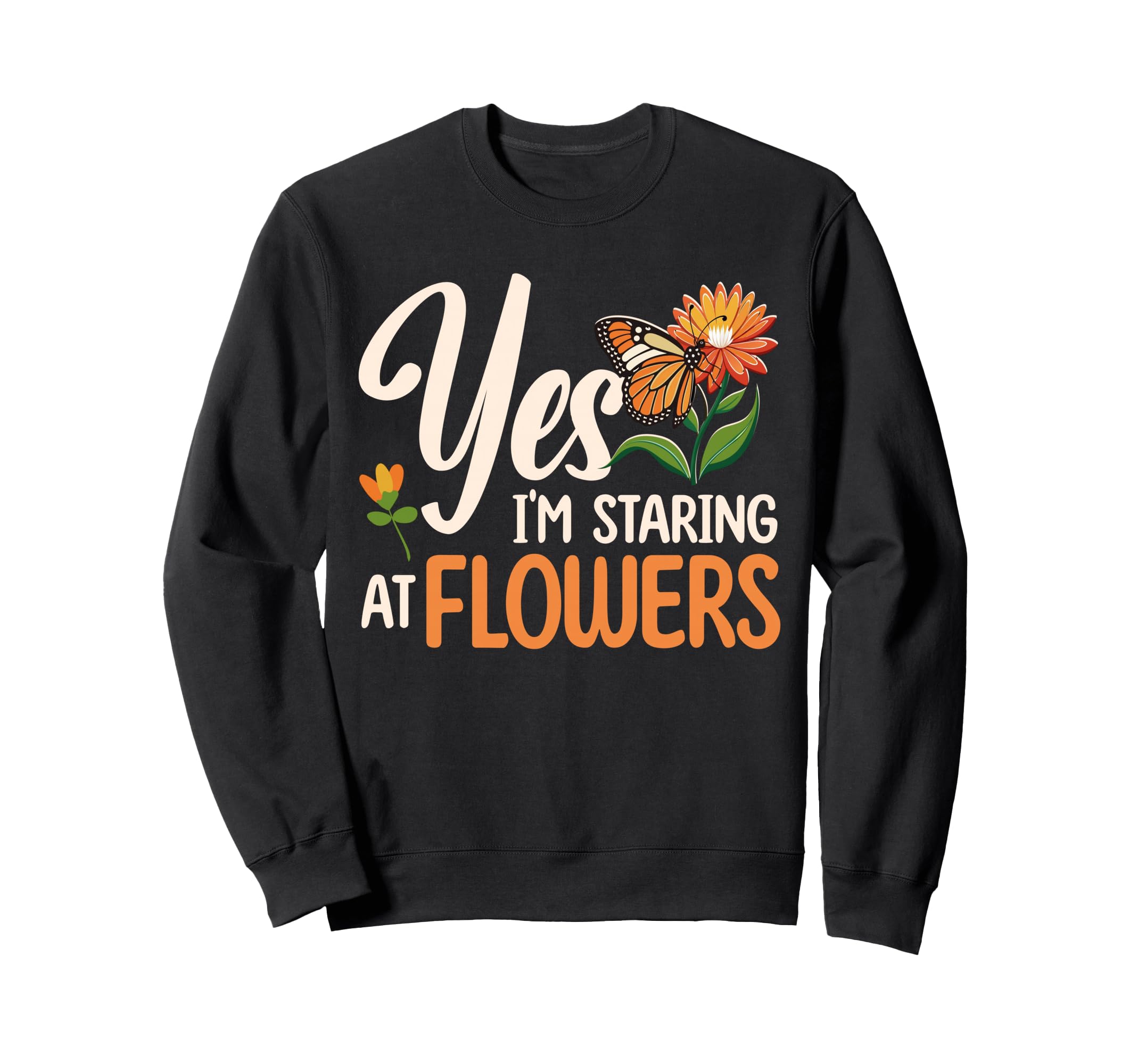 

Monarch Butterfly Nature Design Orange Graphic Sweatshirt чёрный