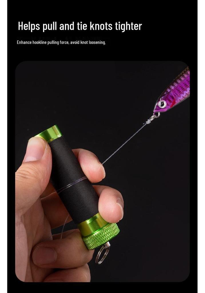 Chi Ren Lure Line Spooler & Knot Tying Tool with Anti-slip Rod Holder