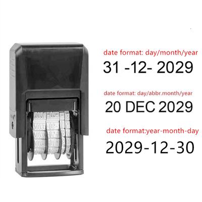 Portable Self-inking Date Stamp Adjustable Date For Supermarket Store School Bank Office Manufacture Qualified Stamps