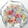 100/200pcs 3D Flower Nail Charms Ice Translucent Flower Nail Charms Flower Nail Art Charms Luminous Flower Nail Designs Resin Pe