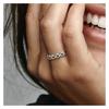 Pandora Asymmetric Star Ring 925 Silver Ring Women's Silver 190029C00