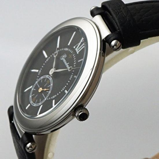 GRANDEUR Classical Small Seconds Watch GSX057W2 Black Black [Grandeur] Men's Dial/Band Color