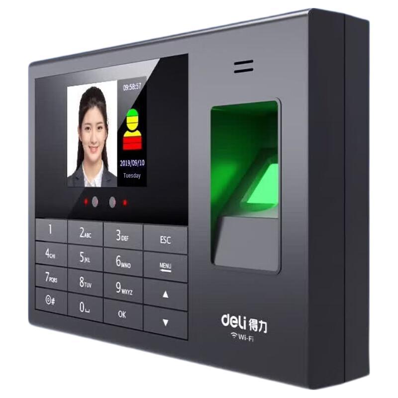 Deli 3765CS Smart Cloud Fingerprint & Face Attendance Machine CN plug (adapter included)