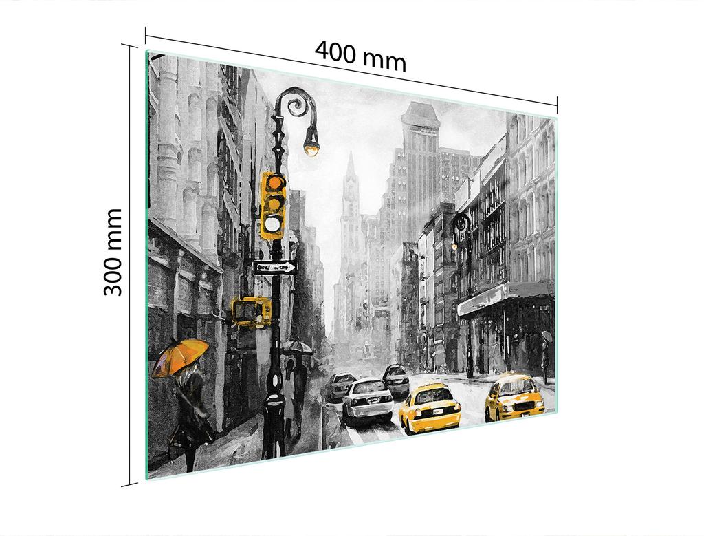 SZKLANA DESKA DO KROJENIA 40x30 MIASTO