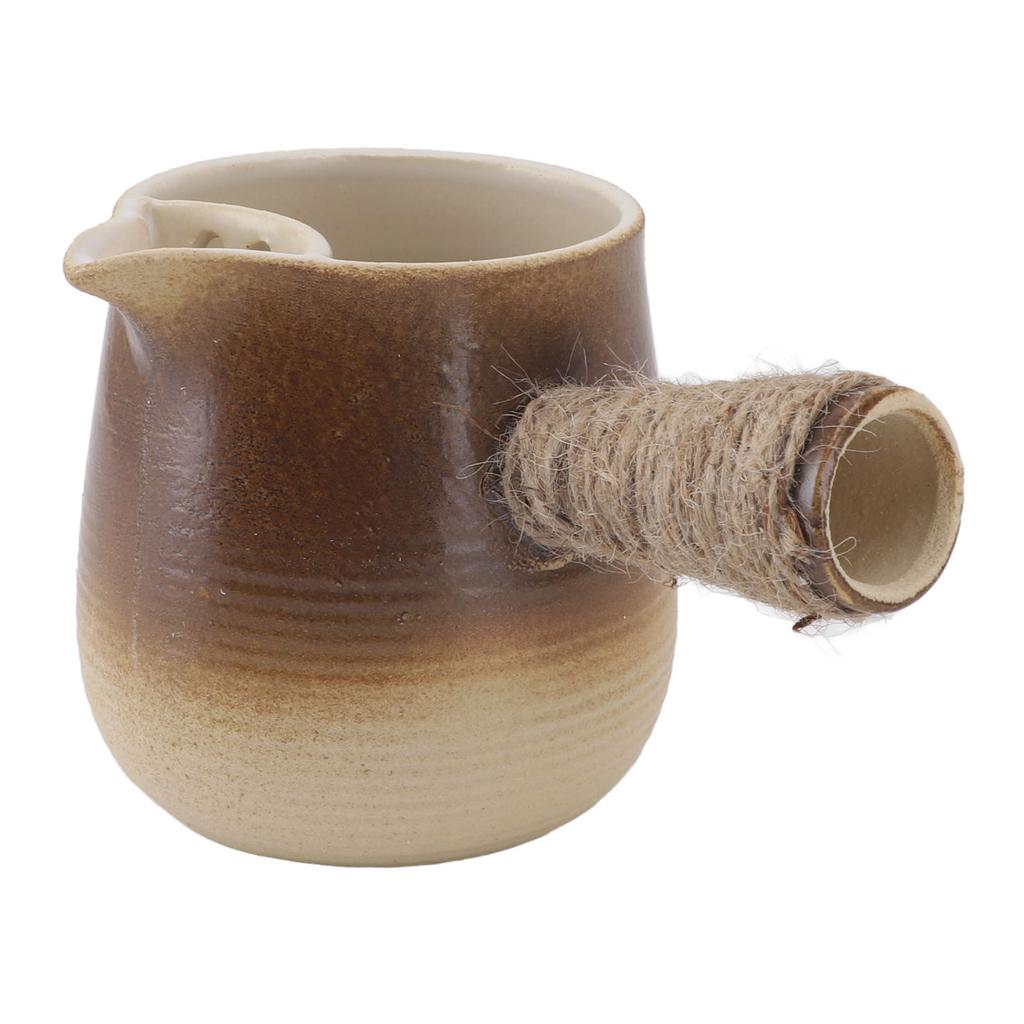 Rustikální keramický čajník, Elegantní čínský čajník na vaření vody, Přípravu čaje, 17 cm, 455 g, Bohatý na minerály, Původní chuť,