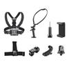 Sports Camera Accessory Set Chest Strap Mount + Head Strap + Neck Holder + Phone Holder for Cycle Hiking Boating Travel