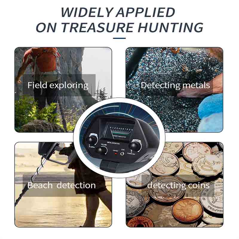 GTX4030 Underground Metal Detector Handheld Metal Detector Portable Detachable Easy Install Metal Detector