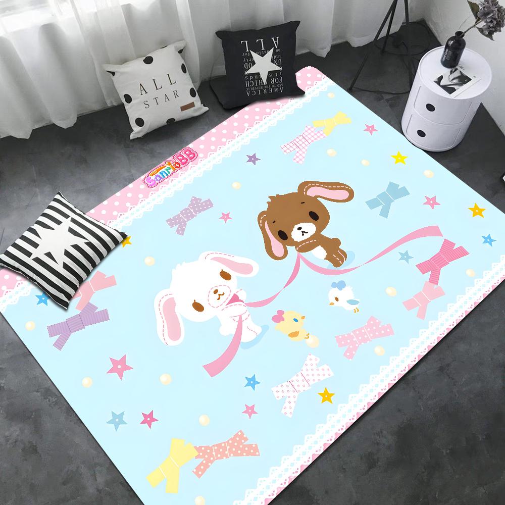 S_sugarbunnies Anime Kawaii Bathroom Mat Retro Multiple Choice Living Room Kitchen Rug Non-Slip Bedside Mats