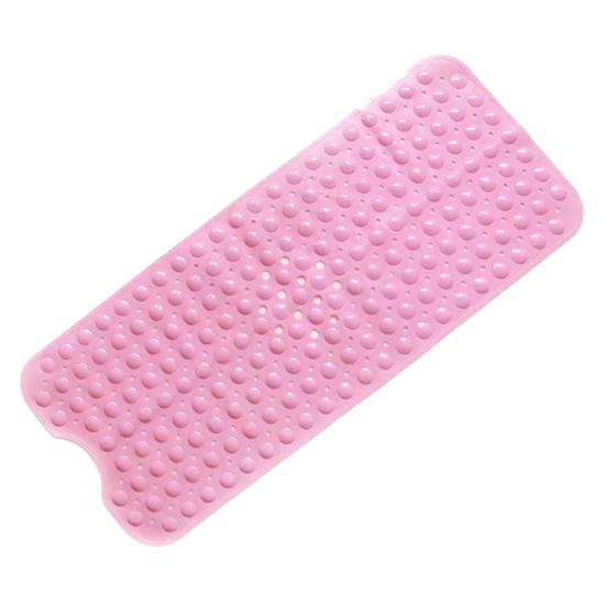 Suction Cup Bath Mat Non-Slip Shower Mat Bathtub Rug with Drain Holes Machine Washable Bathroom Rug for Safe Shower Bath Use
