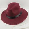 Big Edge Top Hat Men Ladies Stage British Hat Jazz Wool Felt Hat Old Man