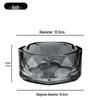 Compact Glass Ashtray for Hotel Rooms, Bedrooms, and Bathrooms