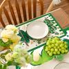 Four Leaf Clover Shamrocks St. Patrick's Day Placemats Set of 4, 12x18 Inch Seasonal Spring Table Mats for Party Kitchen Dining Decoration