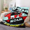 1 szt. Koc Flanelowy z Nadrukiem FC KÖLN, Wysokiej Jakości, Komfortowy na Wszystkie Pory Roku, Wystrój Domu, Ciepło i Komfort, Idealny na Prezenty Świąteczne51