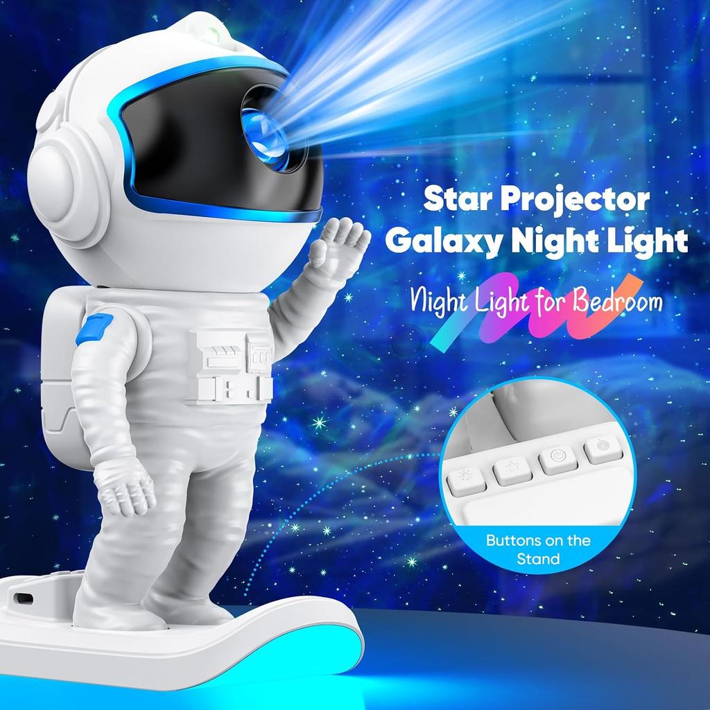 Astronaut Galaxy Projector, Star Night Light for Kids Bedroom