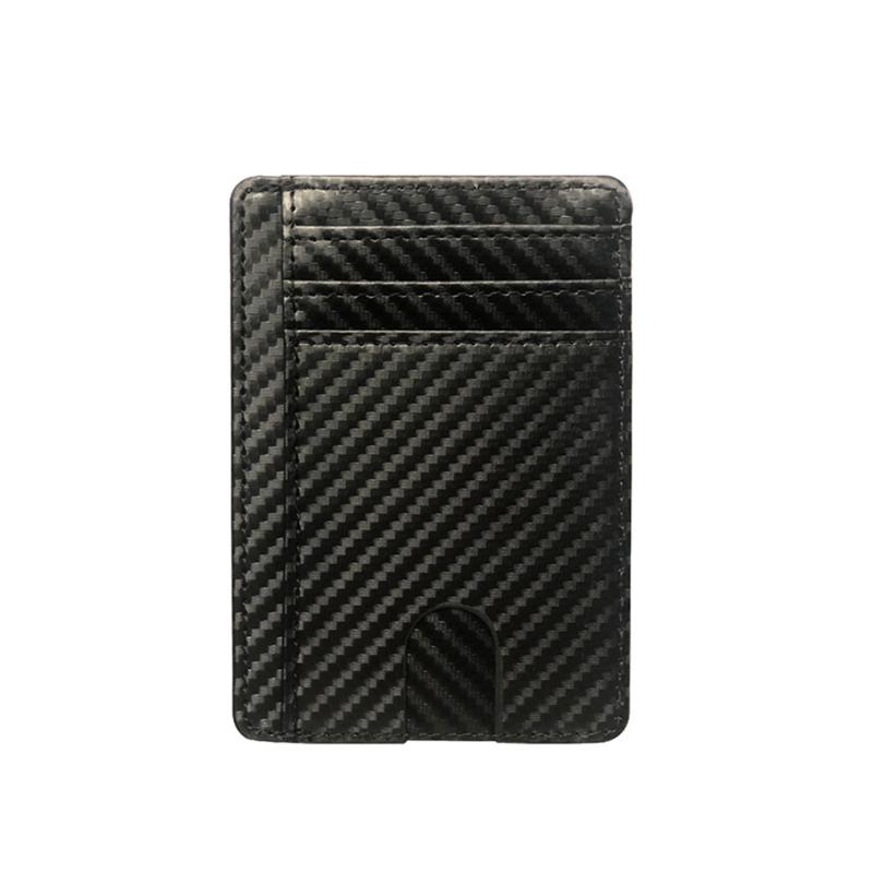 Slim Blocking Leather Wallet Credit ID Card Holder Purse Money Case Cover Anti Theft For Men Women Fashion Bags 8 Slot