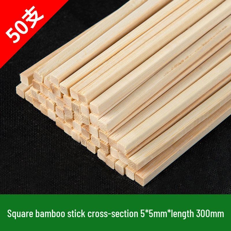 Square Bamboo Strips for DIY 3D Models & Handmade Art