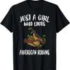 Just A Girl Who Loves American Robins Birds Gift T-Shirt