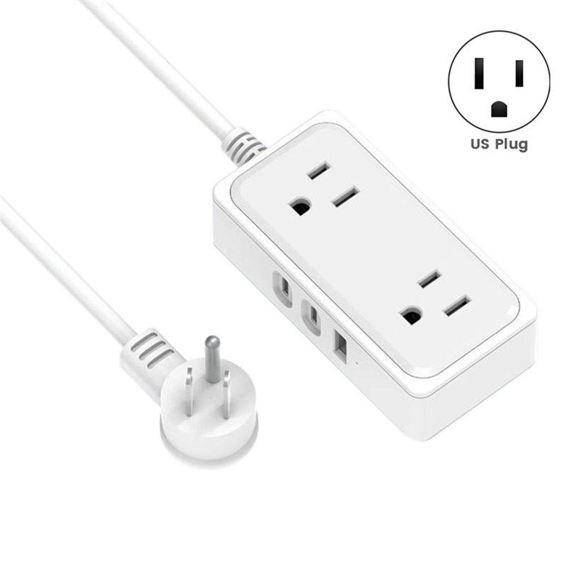 Premium-1.2M 5-Outlet US Power Strip With 20W USB-C Fast Charging US Plug