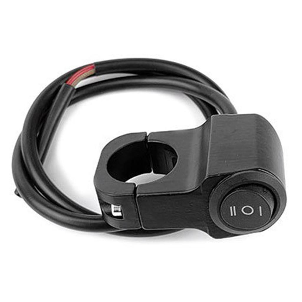 Motorcycle Headlight Switch Aluminum Alloy Motorcycle ON OFF Push Button Handlebar Steering Toggle