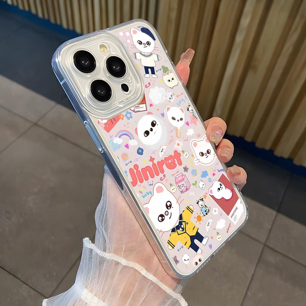 S-Strays K-POP Kpop Kid Phone Case for 15 11 Pro Max 12 Mini 13 14 Xr Xs 8 7 Plus Silicone luxury transparent Soft Cover