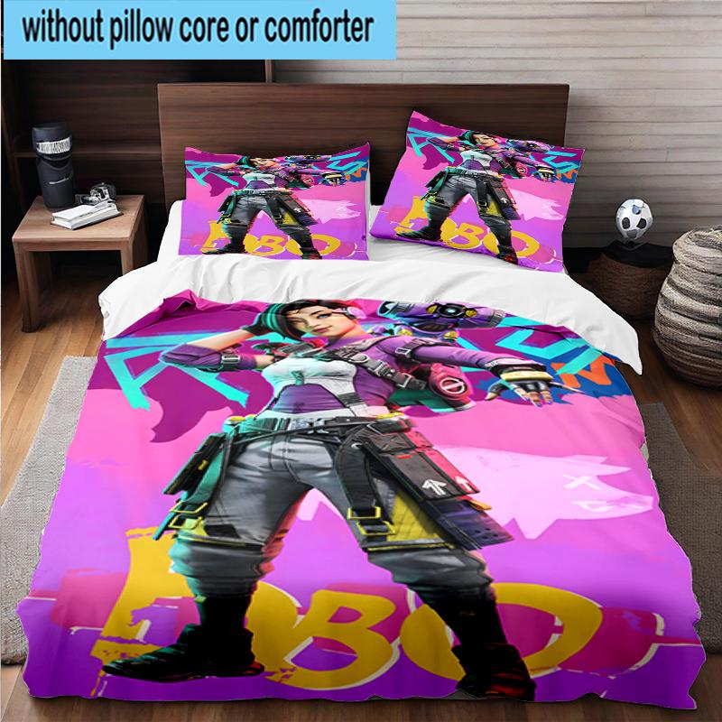3PCS Red Black Apex Bedding Set,Including 1pc Duvet Cover And 2pcs Pillowcases Perfect for Bedroom, Dormitory, Fan Christmas gift