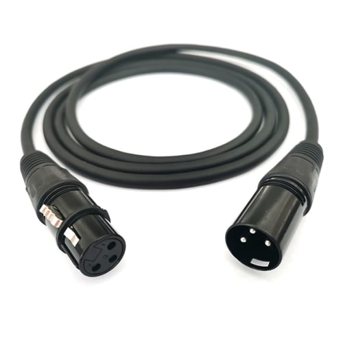 XLR Microphone Cable, XLR (Male) To XLR (Female), Canon Cable, XLR Balanced Connection for Microphone Recording, Compatible with AV Amplifiers, Speake
