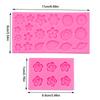 Rose Flower Leaves Silicone Molds Diy Candy Jelly Bakeware For Kids Cupcake Fondant Gummy Molds Cake Baking Decorating Mold