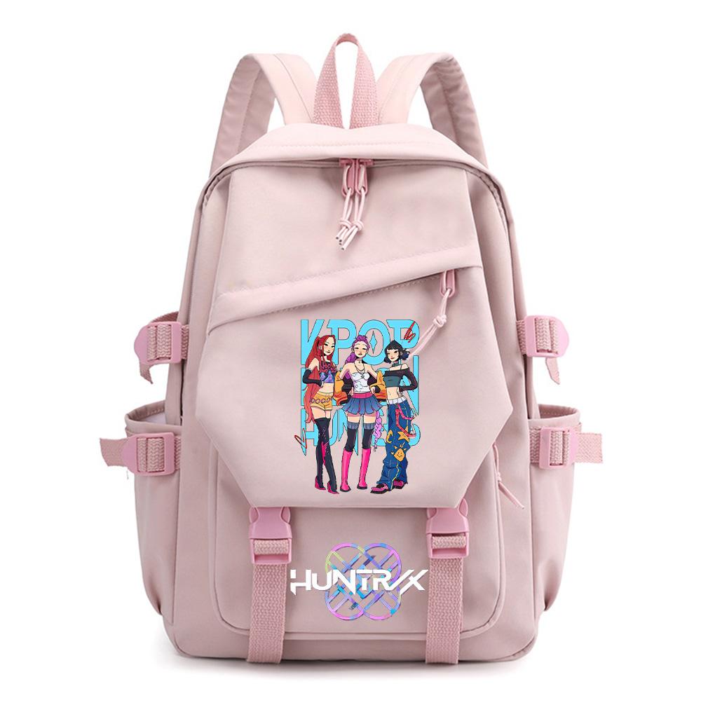 Rucsac Desene Animate Kpop Demon Hunters Imprimat pentru Adolescent Băiat Fată Ghiozdan Școlar Copii Elev Rucsac pentru Cărți Femei Geantă de Călătorie Copil Cadou Rucsac