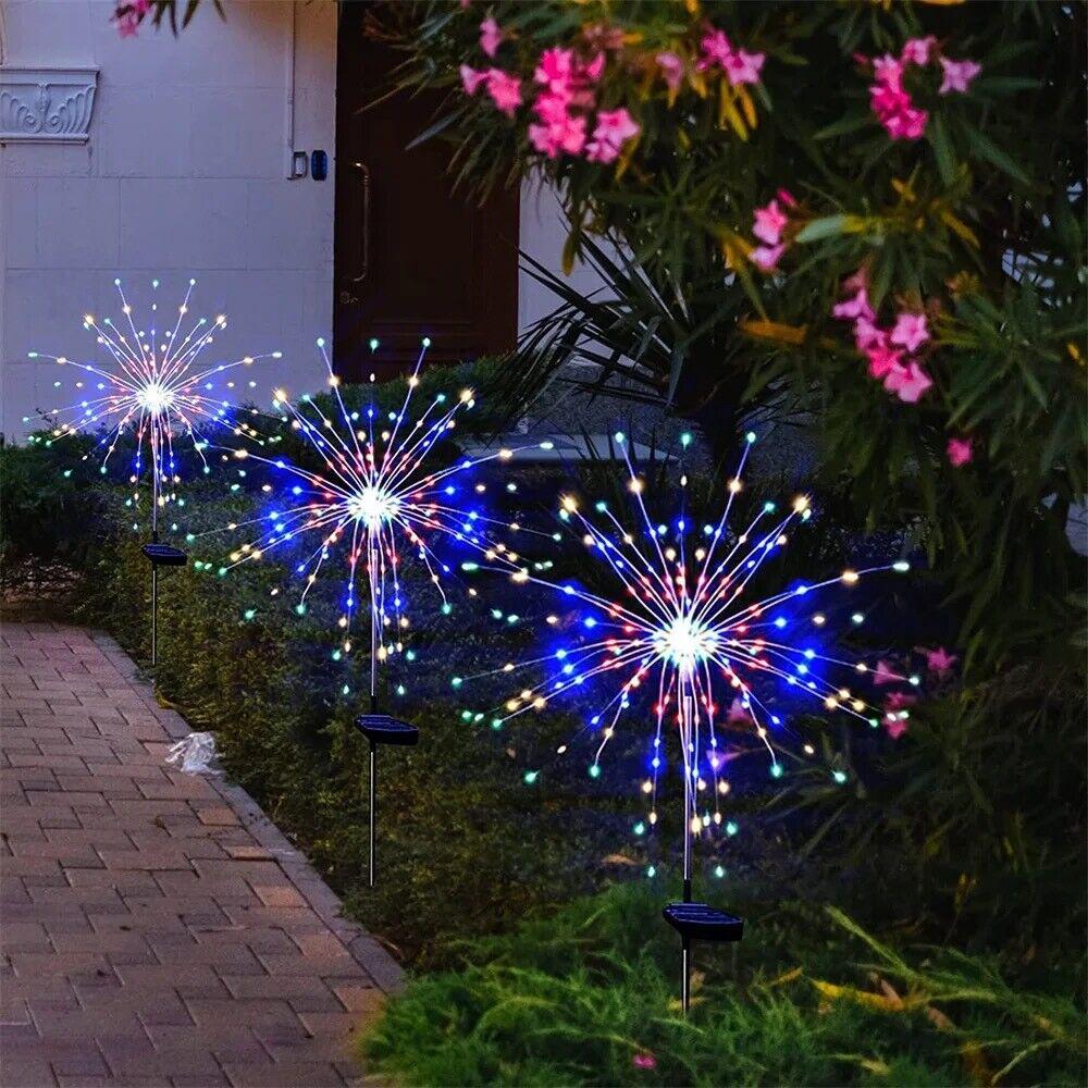 Solar Firework Dandelion Lights: Outdoor Waterproof Decorative Lawn and Garden Lights