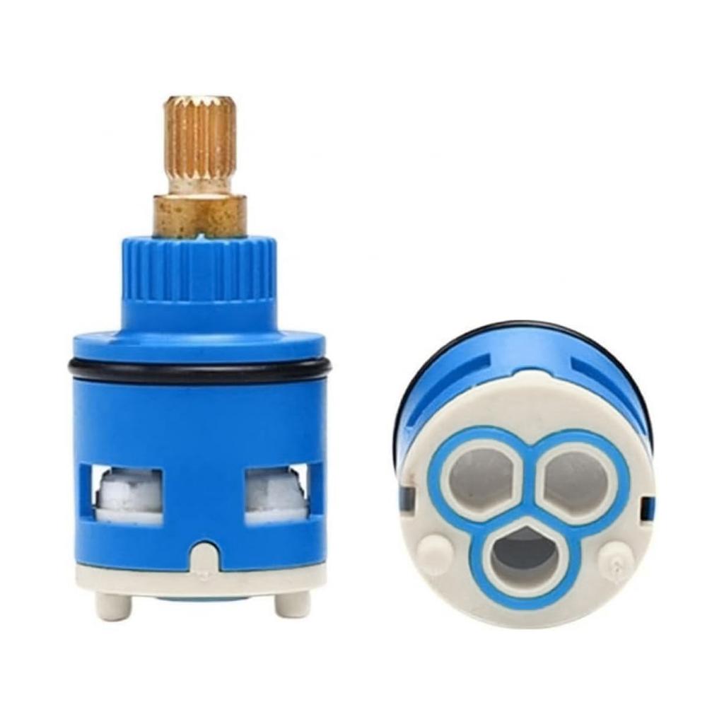Ceramic Cartridge for Faucet Hot Cold Water Mixer Handle Repair Part Suitable for Kitchen Bathroom Shower Tap