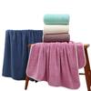 Korean Coral Fleece Bath Towel - 70x140cm, Thick Edge, Absorbent & Quick-Drying, Ideal for Men & Women, Beach & Home Use