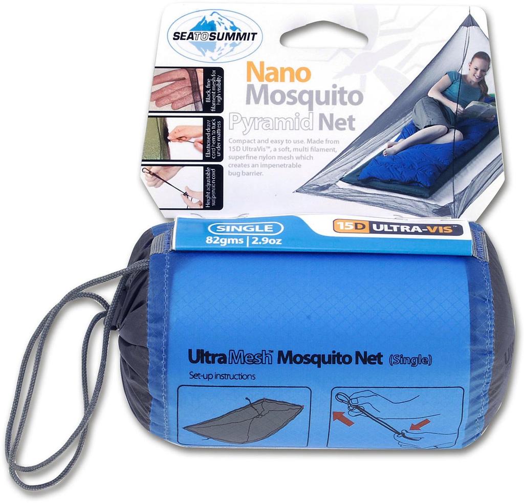 Sea to Summit Nano Mosquito Pyramid Net Single
