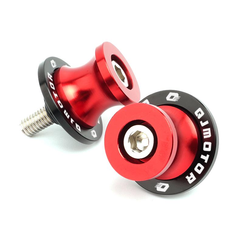 For QJMOTO QJ SRT 800 800X 800SX SVT 650 X SRT700 Accessories Motorcycle CNC 6MM Swingarm Sliders Spools Screws Stand