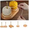 Wool Ball Thread Spool Rotating Yarn Stand Knitting Tool Wooden Yarn Holder  Crochet