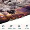 1Pc Galaxy Cat Dog Print Flannel Blanket High Quality Warm Comfortable Cover for All Seasons Perfect for Gifts Home Decor