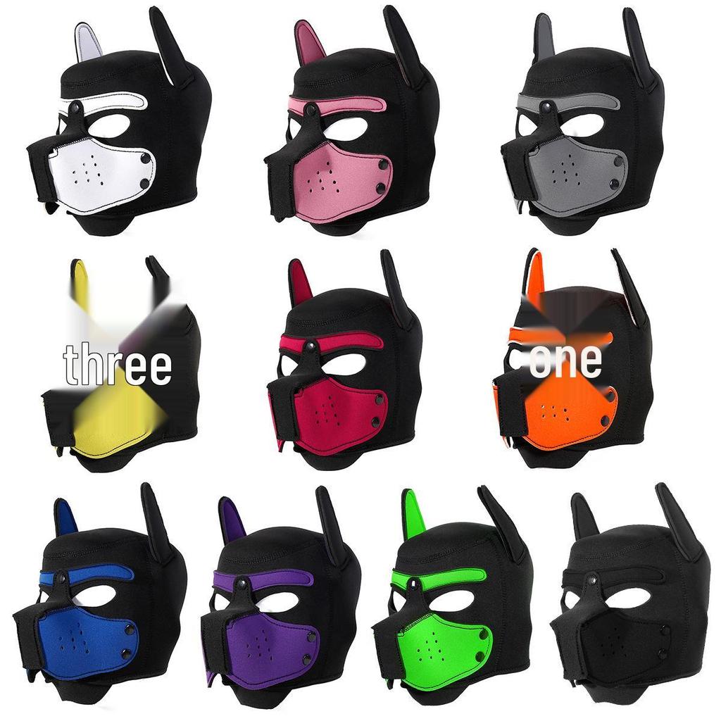 Playful Dog Mask for Adults - Role-Playing, Nightclub Parties, and Flirting Props