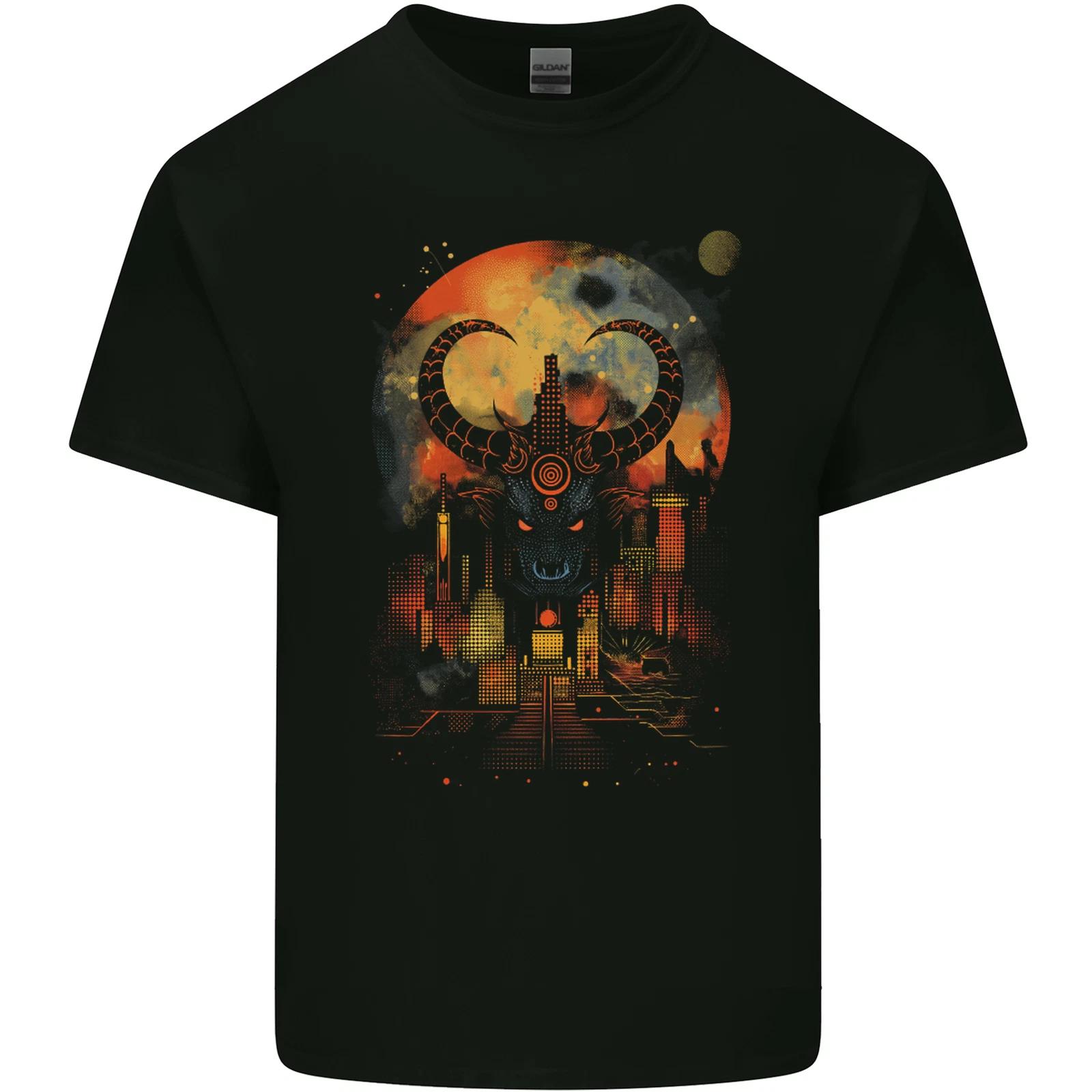Urban Evil Bull Fantasy Kids T-Shirt Childrens S