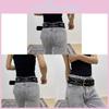 Retro Gothic Punk Rock Belt With Studded Design For Street Style