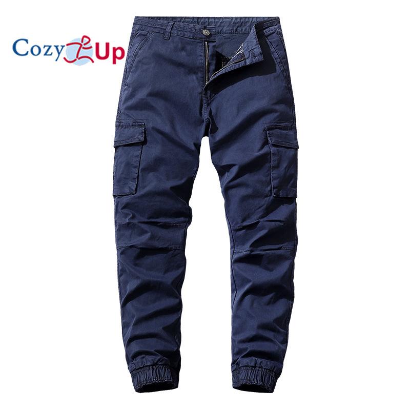 Cozy Up Mens Cargo Pants with Pocket Tapered Stretch Twill Cotton Slim Fit Work Camo Jogger Pants for Men