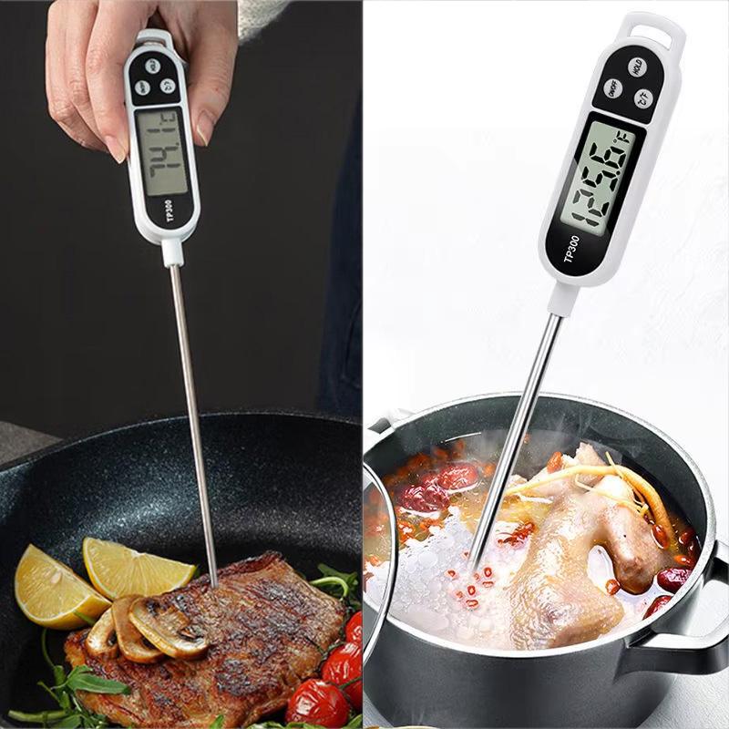 Küchen Lebensmittel Backen Digitalthermometer Elektronischer Fühler Typ Digitalanzeige Kochen Flüssigkeit Grill Ofen Thermometer